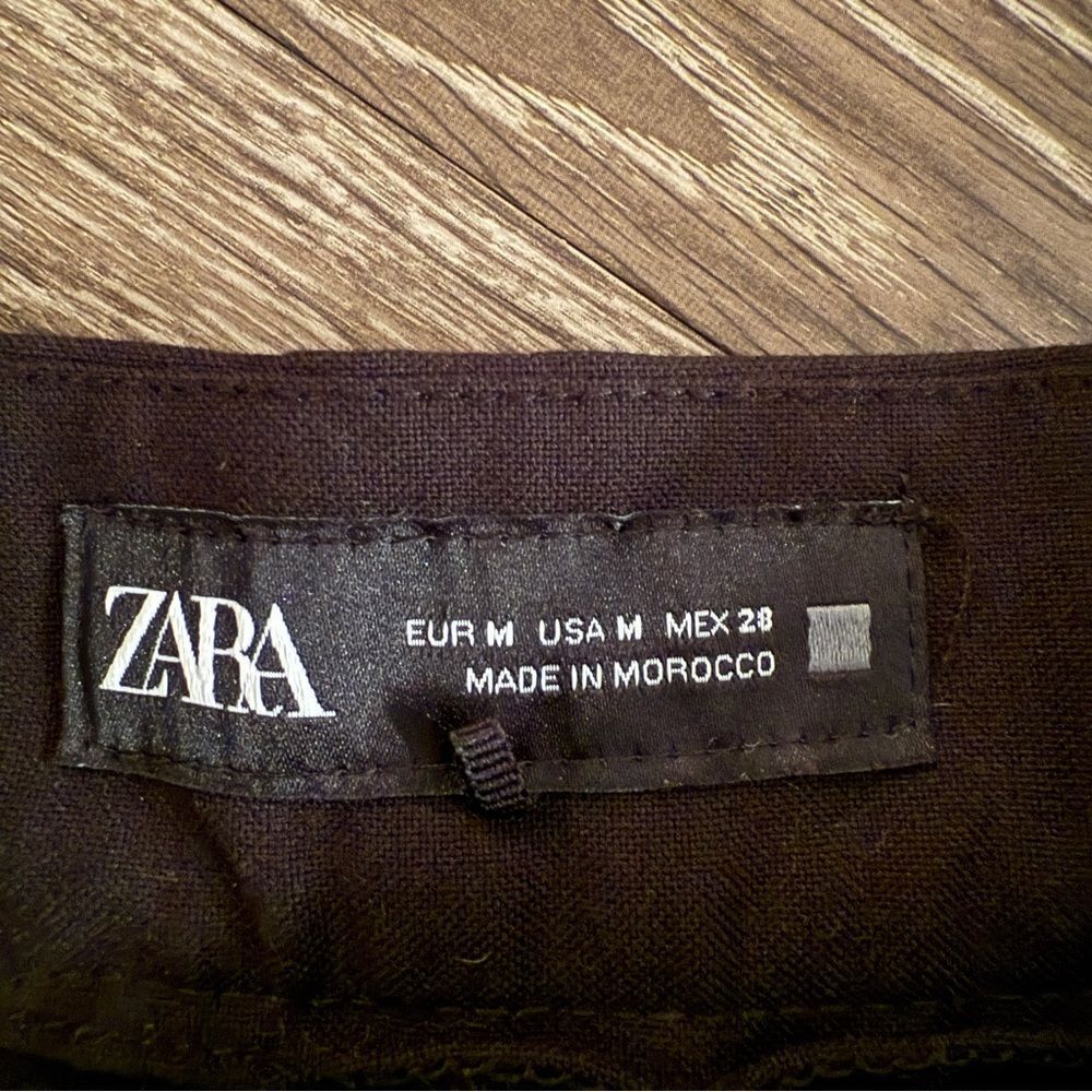Zara Black Pleated Mini Skort - Picture 3 of 7